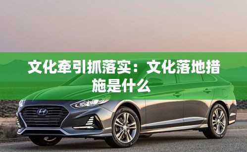 文化牵引抓落实：文化落地措施是什么 