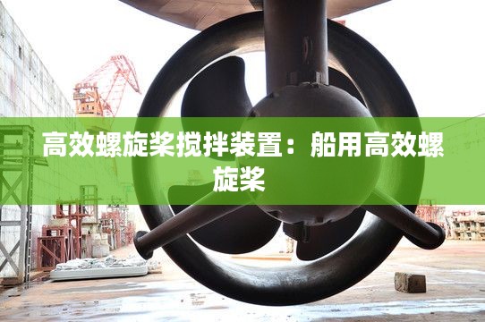 高效螺旋桨搅拌装置：船用高效螺旋桨 