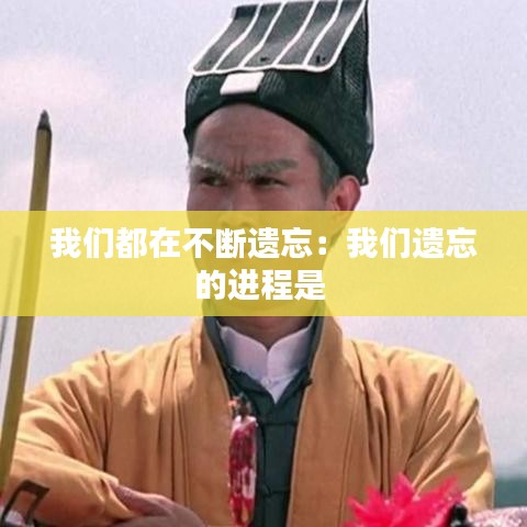 我们都在不断遗忘：我们遗忘的进程是 