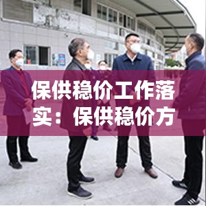 保供稳价工作落实：保供稳价方案 