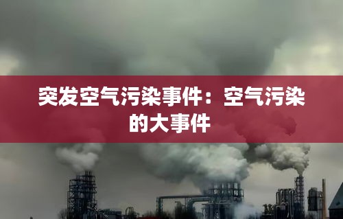 突发空气污染事件：空气污染的大事件 