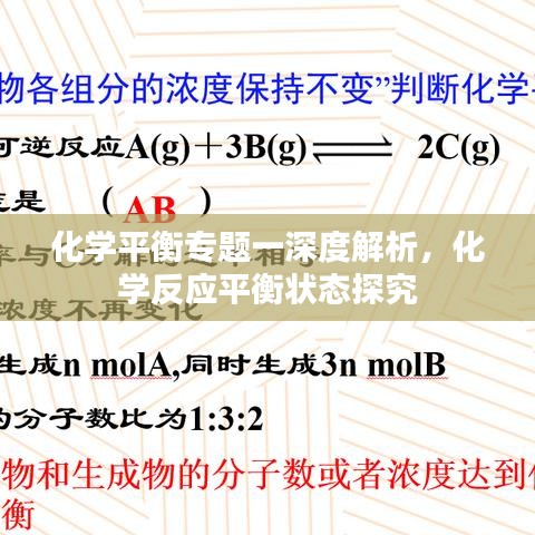 化学平衡专题一深度解析，化学反应平衡状态探究