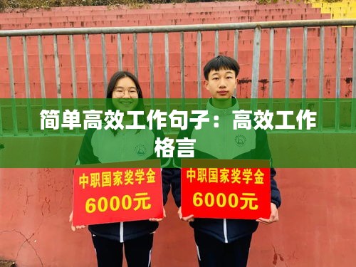 简单高效工作句子：高效工作格言 