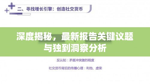 深度揭秘，最新报告关键议题与独到洞察分析