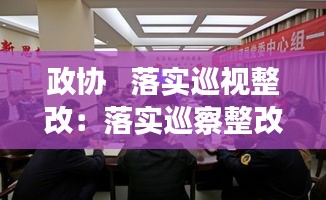 政协   落实巡视整改：落实巡察整改 
