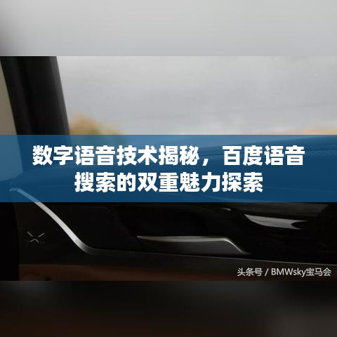 数字语音技术揭秘，百度语音搜索的双重魅力探索