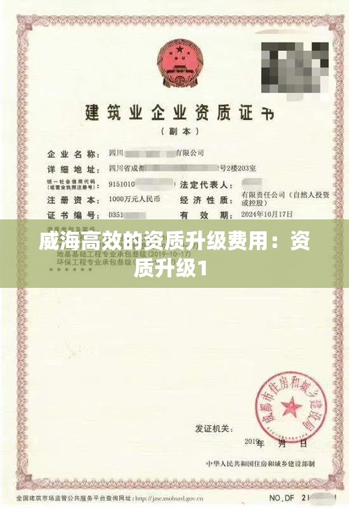 威海高效的资质升级费用：资质升级1 
