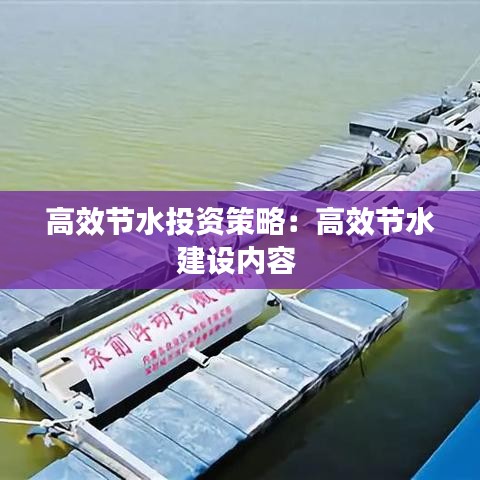 高效节水投资策略：高效节水建设内容 