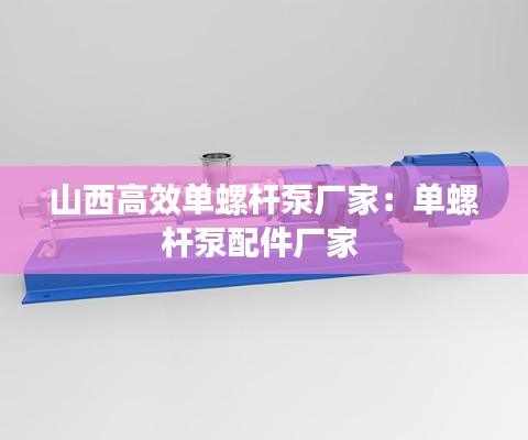 山西高效单螺杆泵厂家：单螺杆泵配件厂家 