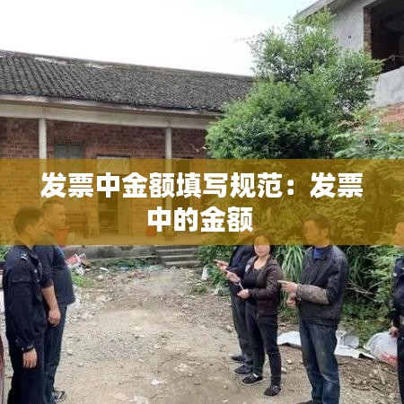 发票中金额填写规范：发票中的金额 