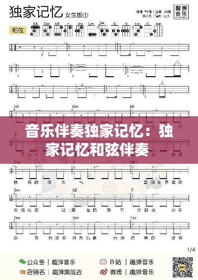 音乐伴奏独家记忆：独家记忆和弦伴奏 