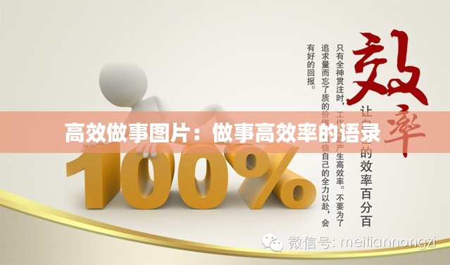 高效做事图片：做事高效率的语录 