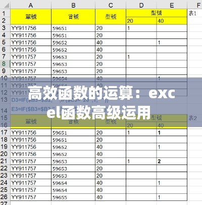 高效函数的运算：excel函数高级运用 