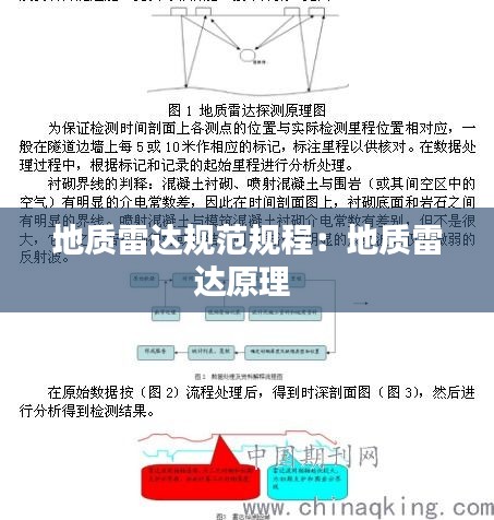 地质雷达规范规程：地质雷达原理 