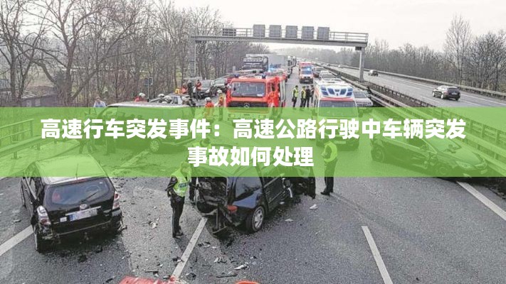高速行车突发事件：高速公路行驶中车辆突发事故如何处理 