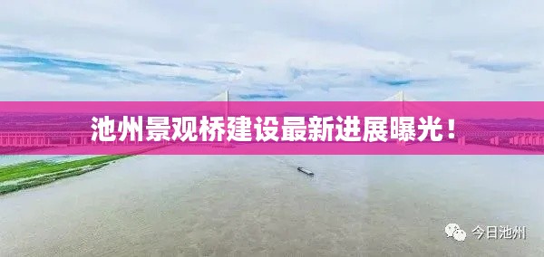 池州景观桥建设最新进展曝光！