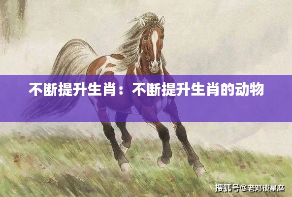 不断提升生肖：不断提升生肖的动物 