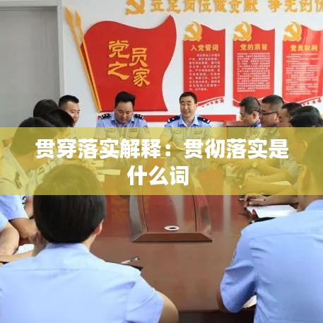 贯穿落实解释：贯彻落实是什么词 