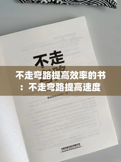 不走弯路提高效率的书：不走弯路提高速度 