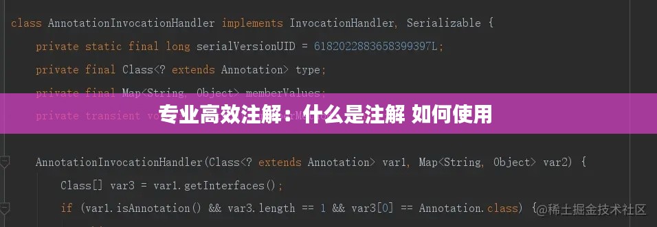 专业高效注解：什么是注解 如何使用 