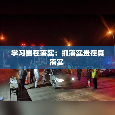 学习贵在落实：抓落实贵在真落实 