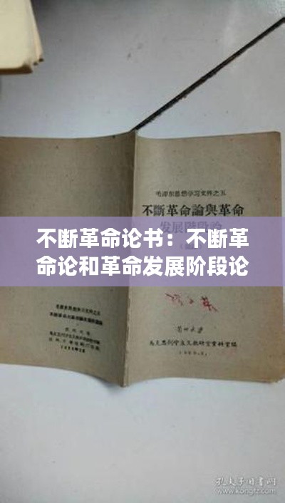 不断革命论书：不断革命论和革命发展阶段论 
