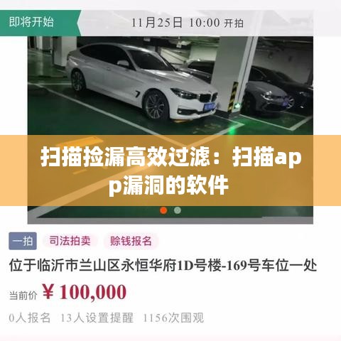 扫描捡漏高效过滤：扫描app漏洞的软件 