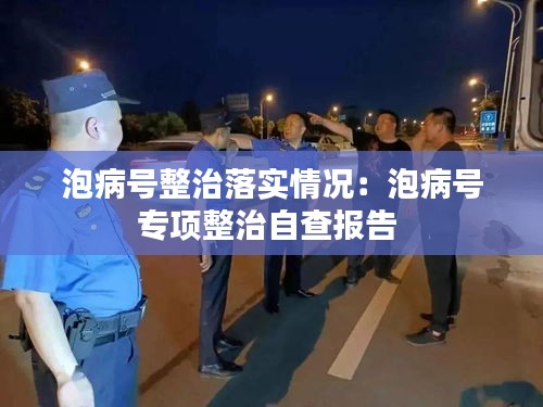 泡病号整治落实情况：泡病号专项整治自查报告 