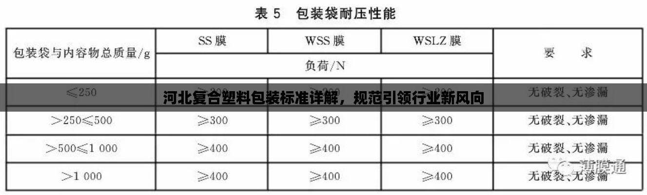 河北复合塑料包装标准详解，规范引领行业新风向