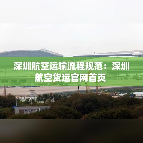 深圳航空运输流程规范：深圳航空货运官网首页 