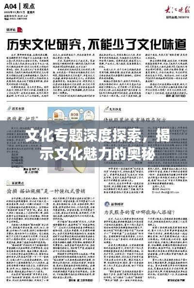 文化专题深度探索，揭示文化魅力的奥秘