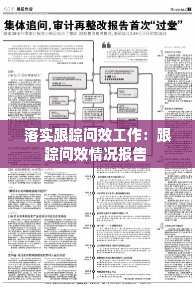 落实跟踪问效工作：跟踪问效情况报告 