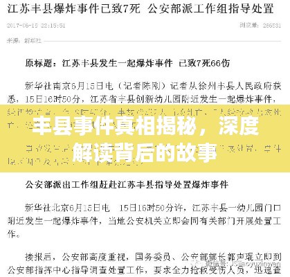 丰县事件真相揭秘，深度解读背后的故事