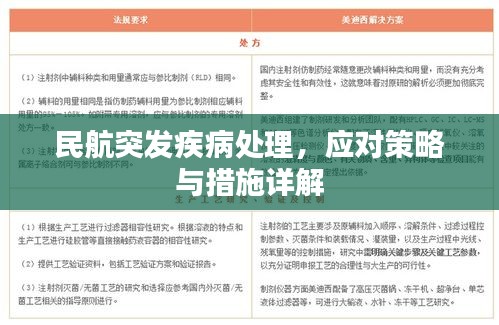 民航突发疾病处理，应对策略与措施详解