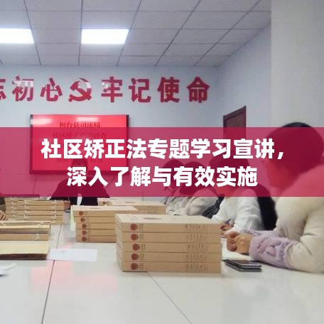 社区矫正法专题学习宣讲，深入了解与有效实施