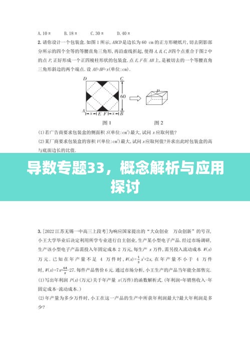 导数专题33，概念解析与应用探讨