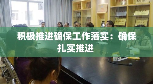 积极推进确保工作落实：确保扎实推进 