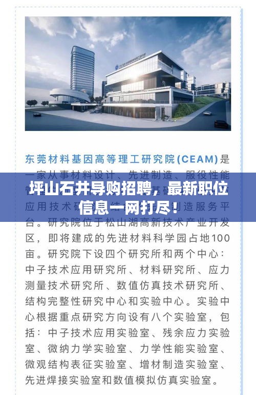 坪山石井导购招聘，最新职位信息一网打尽！