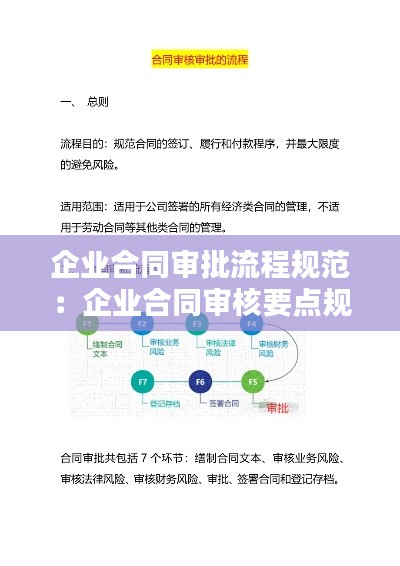 企业合同审批流程规范：企业合同审核要点规范 