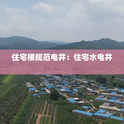 住宅楼规范电井：住宅水电井 