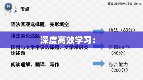 深度高效学习： 