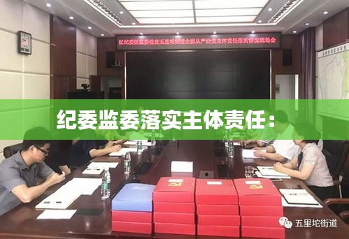 纪委监委落实主体责任： 
