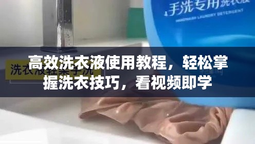 高效洗衣液使用教程，轻松掌握洗衣技巧，看视频即学