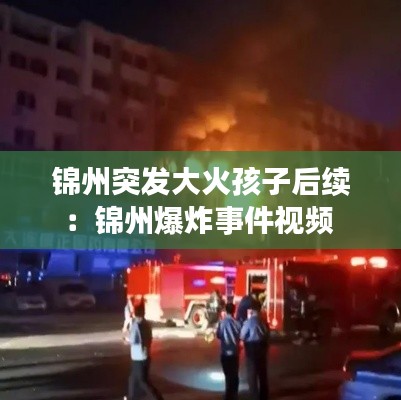 锦州突发大火孩子后续：锦州爆炸事件视频 