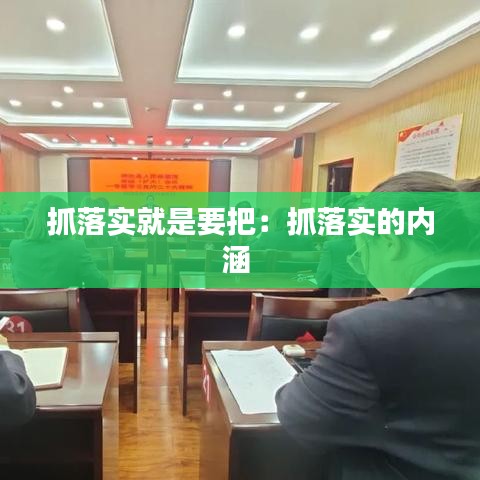 抓落实就是要把：抓落实的内涵 