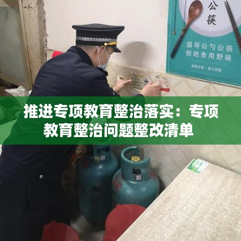 推进专项教育整治落实：专项教育整治问题整改清单 