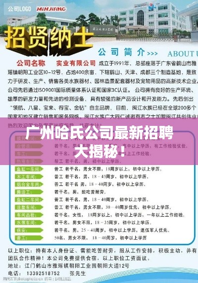 广州哈氏公司最新招聘大揭秘！