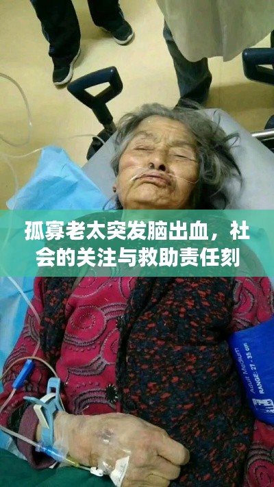 孤寡老太突发脑出血，社会的关注与救助责任刻不容缓
