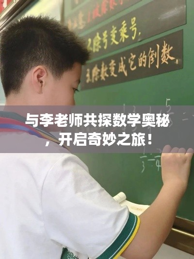 与李老师共探数学奥秘，开启奇妙之旅！