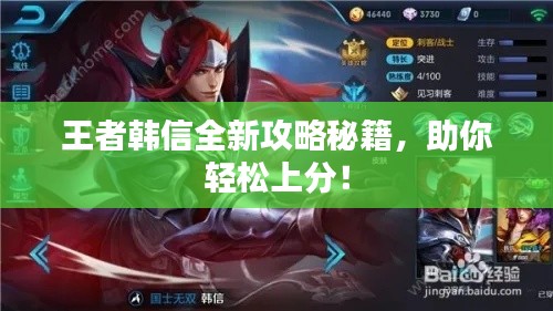 王者韩信全新攻略秘籍，助你轻松上分！